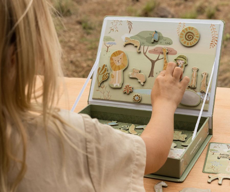 Magnetisch speelbord Little Dutch Magnetisch speelbord | Safari Friends