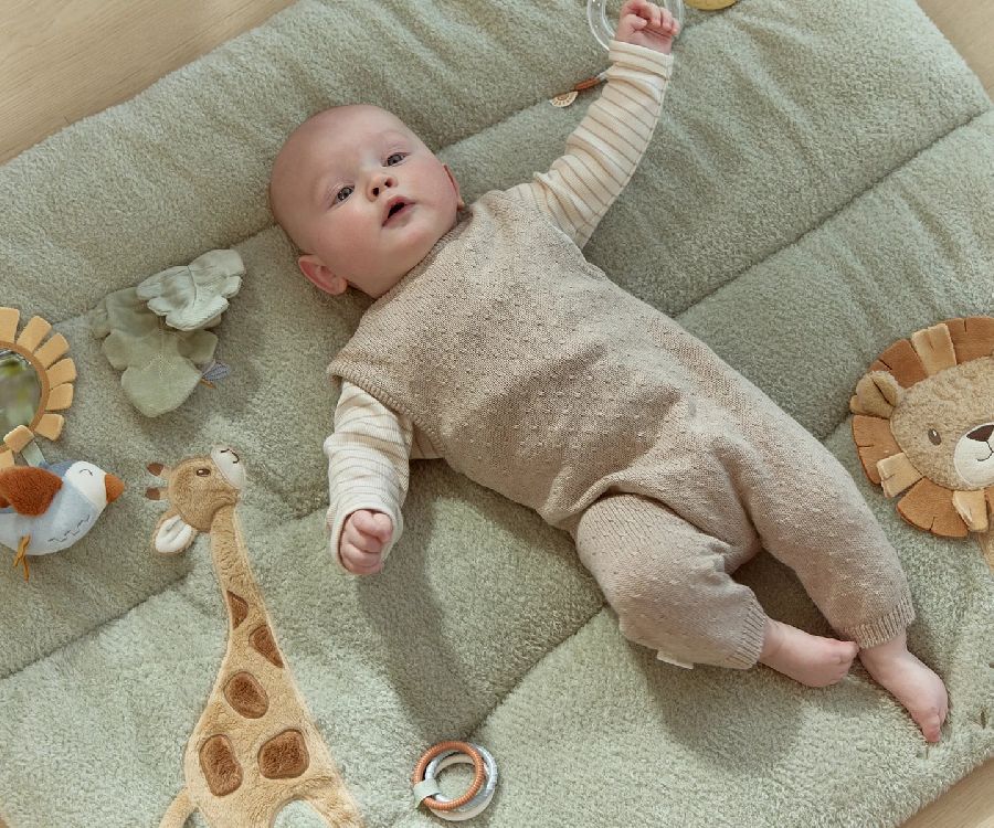 Speeltapijt zonder speelboog Little Dutch Boxkleed | Safari Friends