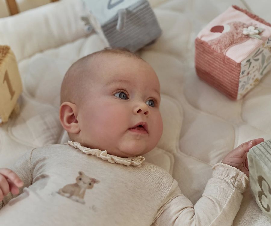 Zachte activiteitenkubus Little Dutch Soft Blokken Set
