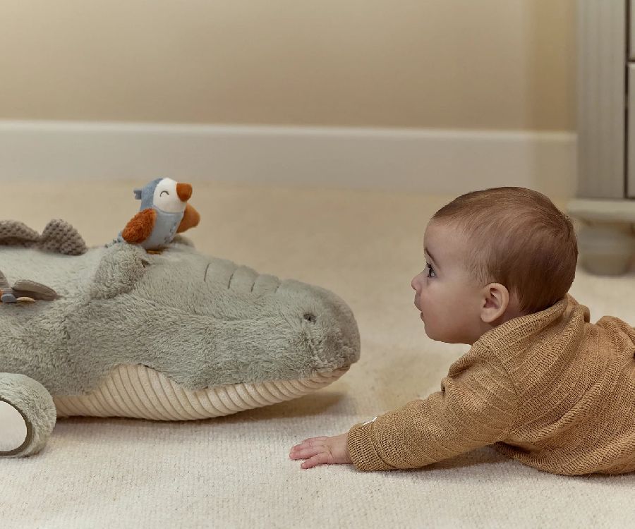 Activiteitenknuffel Little Dutch, Activiteitenknuffel Krokodil XL | Safari Friends