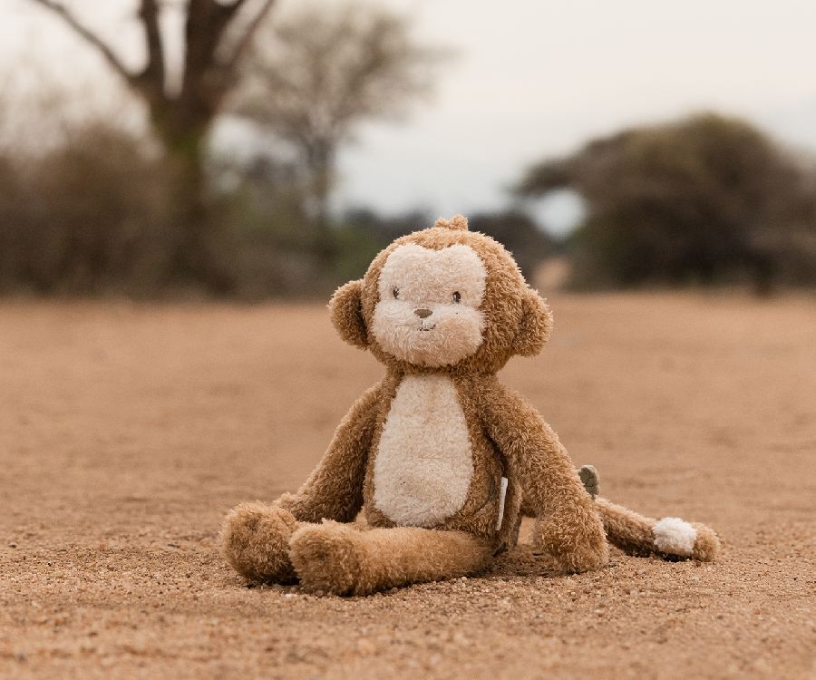 Knuffel Little Dutch, Aap 30cm | Safari Friends