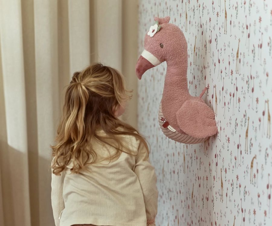 Muurdecoratie Little Dutch Wanddecoratie Flamingo | Safari Friends