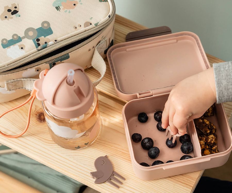 Snackdoos Done by Deer Tiny Lunch Box W/Snack Picks, 1 stuk(s) | Tiny Farm powder