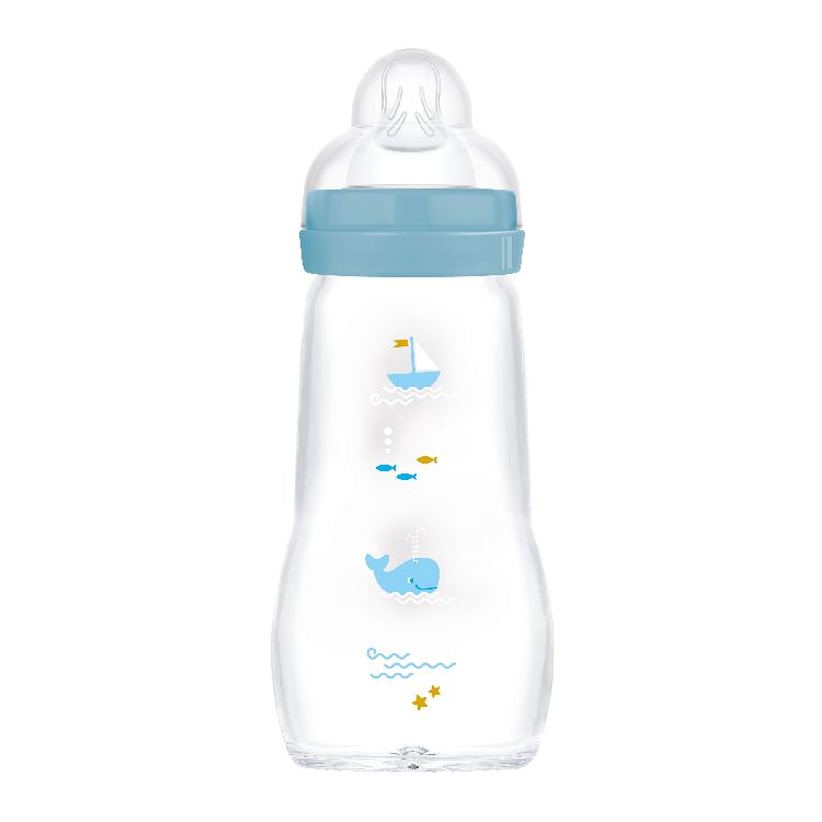 Fles MAM, breedhalsfles, 260 ml | Feel Good Glass Bottle 260ml