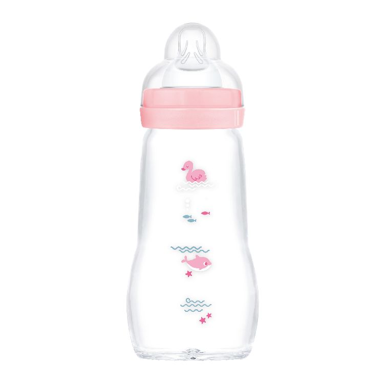 Fles MAM, breedhalsfles, 260 ml | Feel Good Glass Bottle 260ml