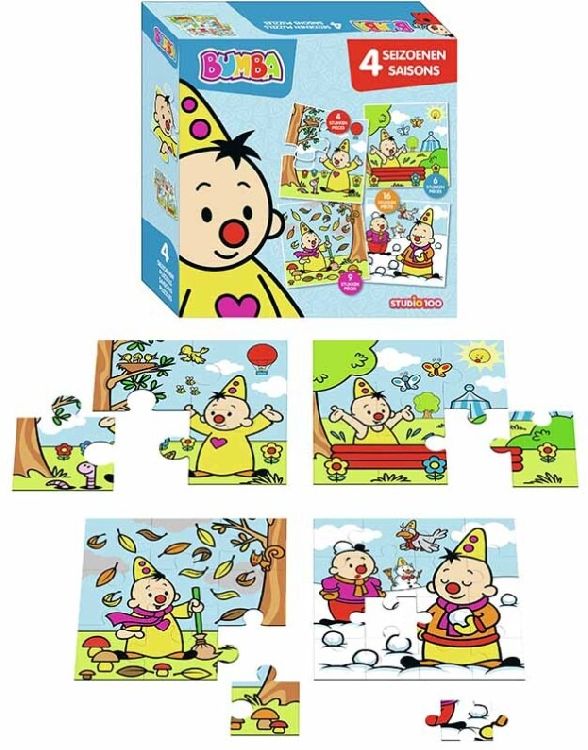 Puzzel Bumba Puzzel 4 in 1 - Seizoenen | Bumba Puzzelplezier