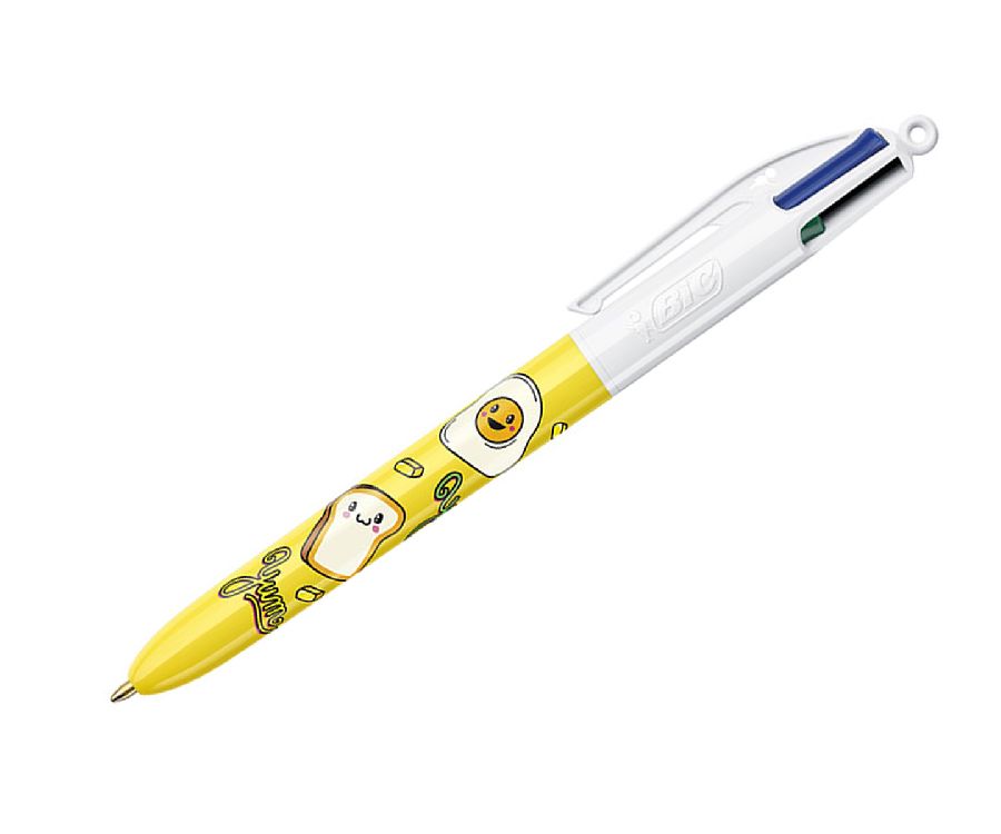 Balpen Bic 4 Colours Kawai, standaard