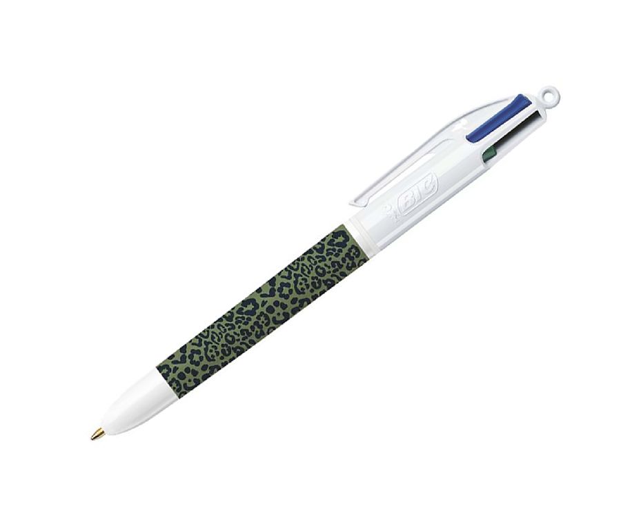 Balpen Bic 4 Colours Leopard, standaard