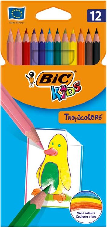 Potlood Bic Tropicolors, kleurpotlood | Bic Kids