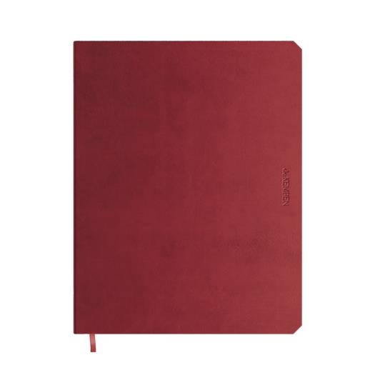 NOTITIEBOEK Amarone, Bordeaux, uni, cover: flexibel, gelijnd, 192 pgs, 17.1x22cm, 1 stuk(s), schrift