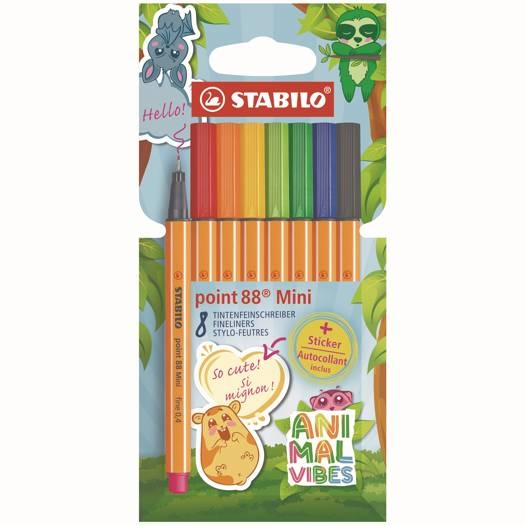 Stift Stabilo Point 88 mini, fineliner | Animal Vibes