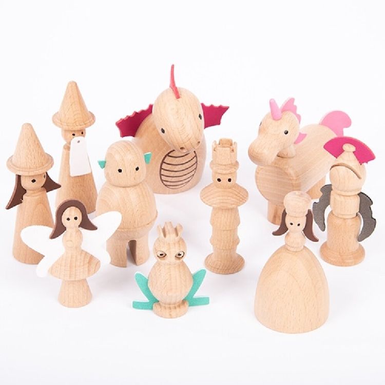 Losse vormen & figuren TickiT Houten Betoverende Figuren