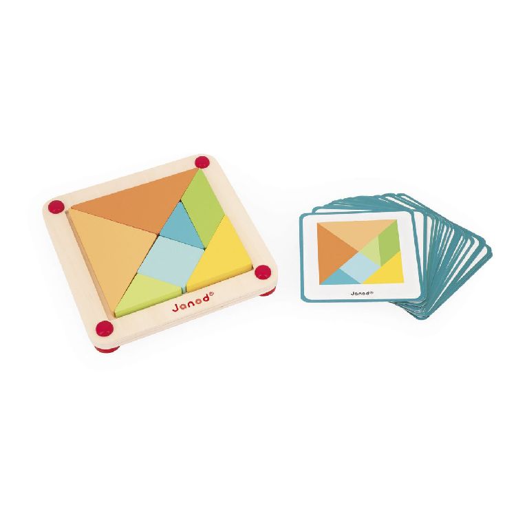 Inlegpuzzel Janod Tangram