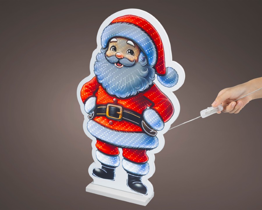 Verlichting Lumineo, kerstman, L 1.3 x B 33 x H 57 cm