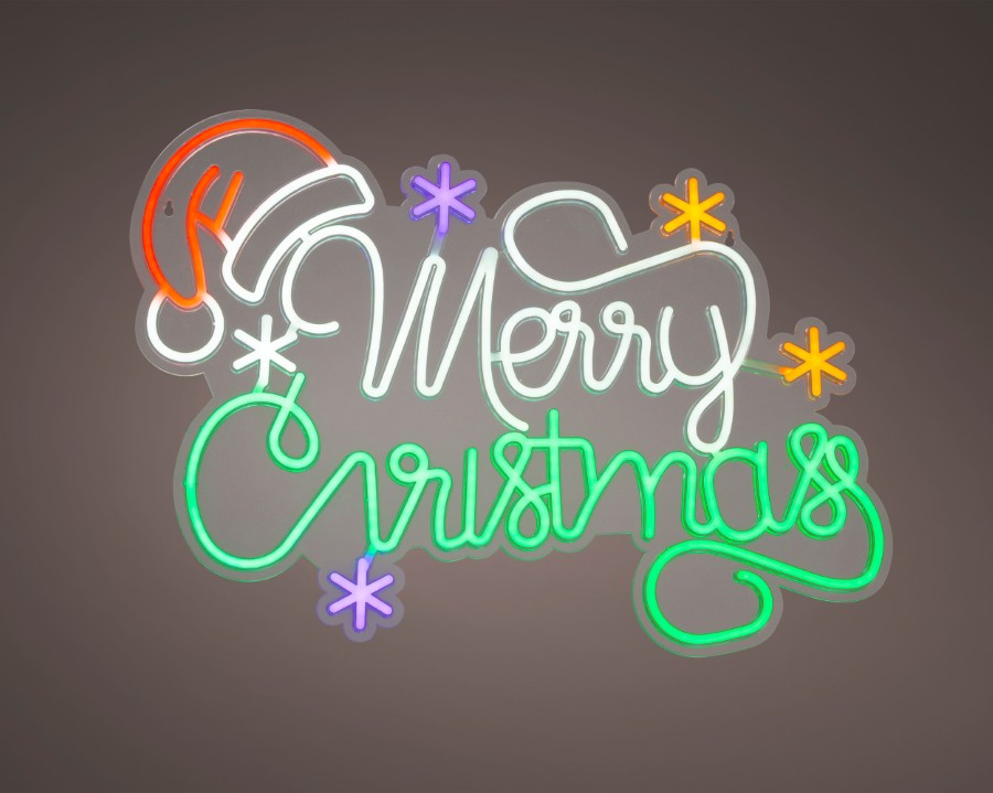 Verlichting Lumineo, Merry Christmas, tekst, L 1.4 x B 63 x H 41.5 cm