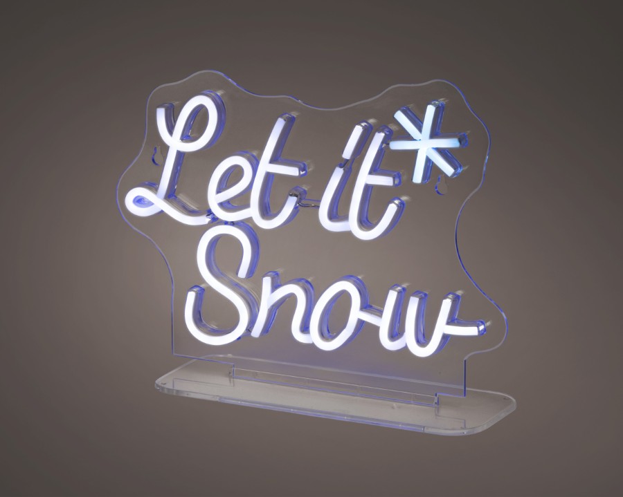 Verlichting Lumineo, Let It Snow, tekst, L 9.3 x B 31 x H 23 cm