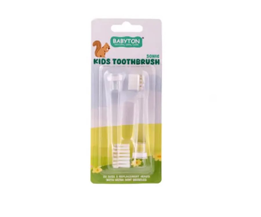 Vervangborstel voor elektrische tandenborstel Babyton Sonic Kids Toothbrush, geschikt voor Babyton Sonic Kids Toothbrush