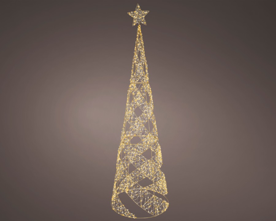 Verlichting Lumineo, boom met ster, D 70 x H 234 cm