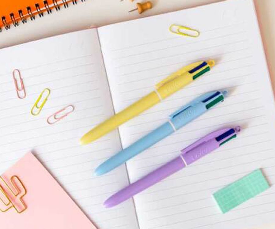 Balpen Bic 4 Colours Pastel, standaard