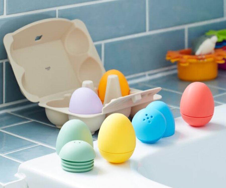 Keuken speelset TickiT Silisoft Sensorische Eieren
