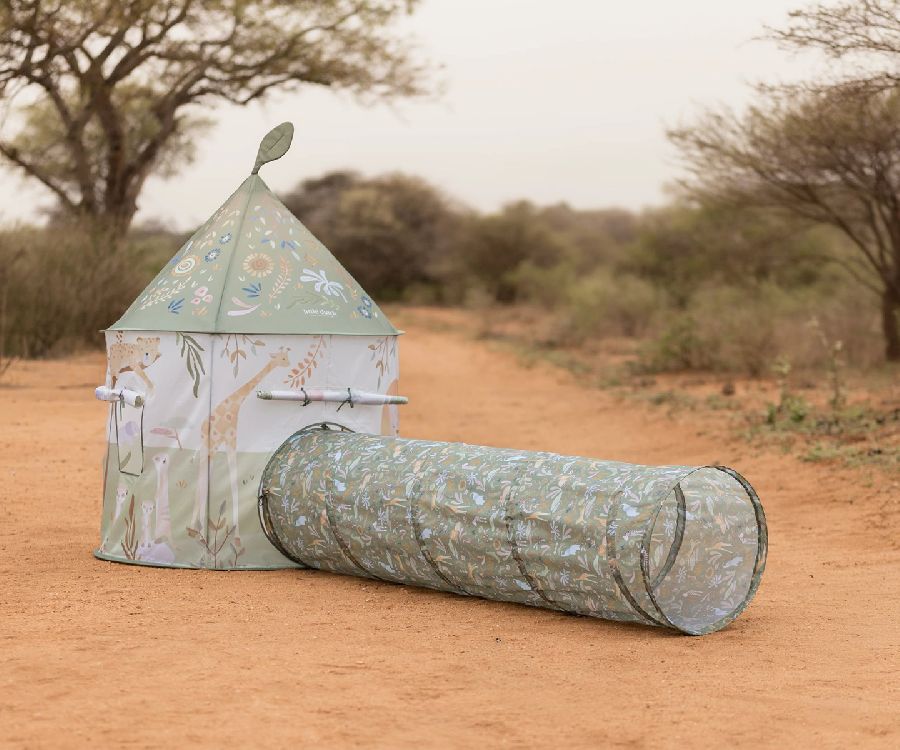Tipi tent Little Dutch, Tent With Play Tunnel | Safari Friends