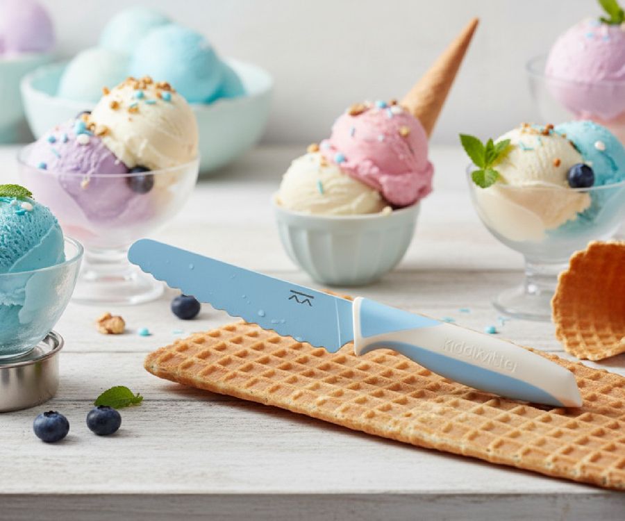 Bestek Kiddikutter Kiddikutter Knife For Kids, mes