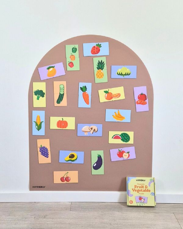 Speelmagneten Kinderly Magnetische Groenten en Fruitpuzzel