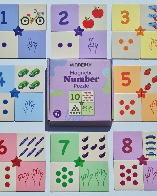 Speelmagneten Kinderly Magnetische Nummerpuzzel