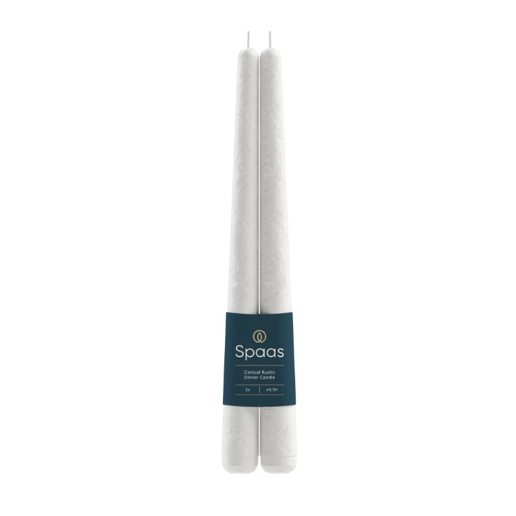 Kaars Spaas, Rustic Elegant Dinner Candle, dinnerkaars