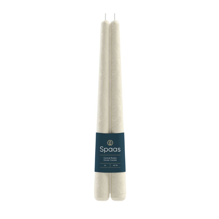 Kaars Spaas, Rustic Elegant Dinner Candle, dinnerkaars