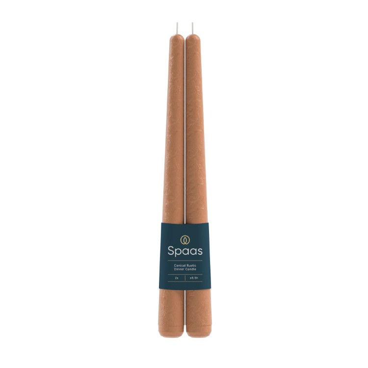 Kaars Spaas, Rustic Elegant Dinner Candle, dinnerkaars