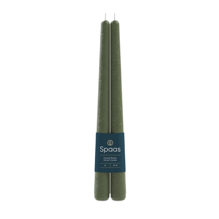 Kaars Spaas, Rustic Elegant Dinner Candle, dinnerkaars