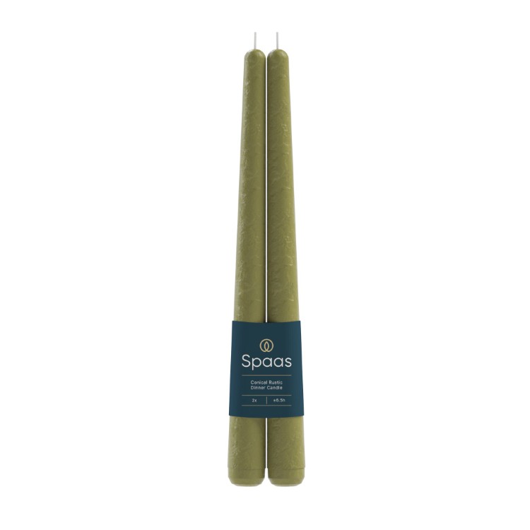 Kaars Spaas, Rustic Elegant Dinner Candle, dinnerkaars