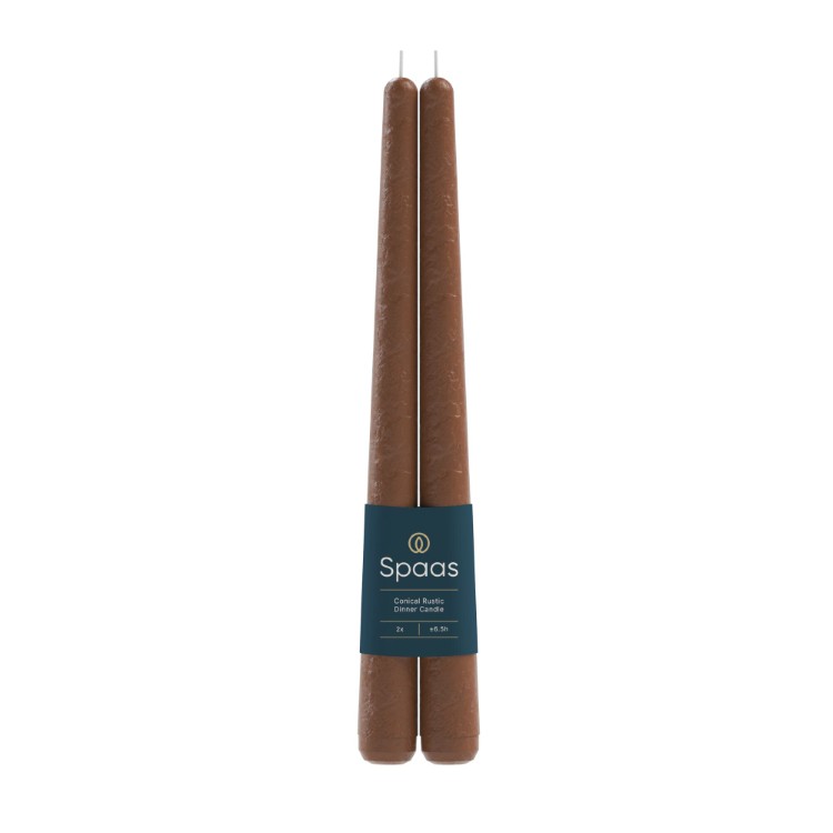 Kaars Spaas, Rustic Elegant Dinner Candle, dinnerkaars