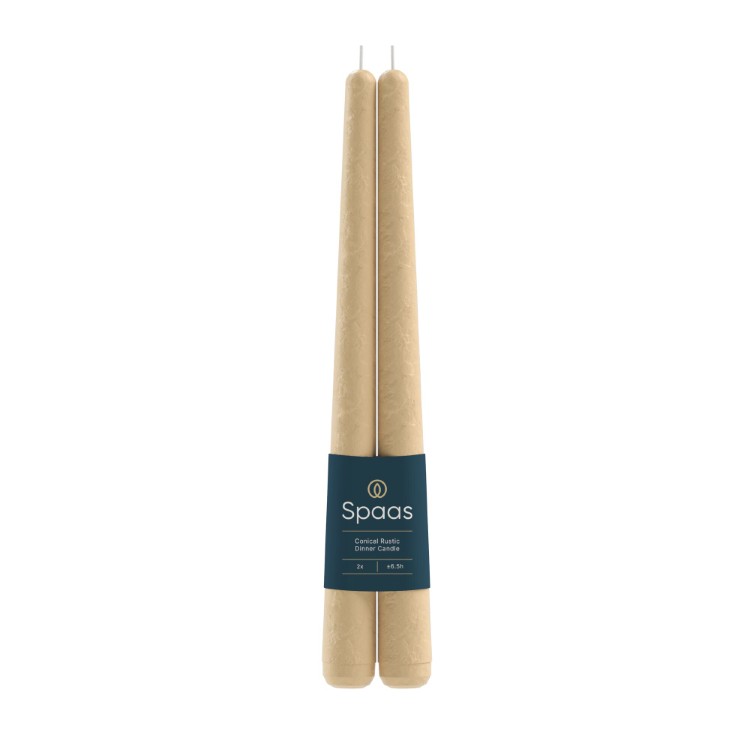 Kaars Spaas, Rustic Elegant Dinner Candle, dinnerkaars