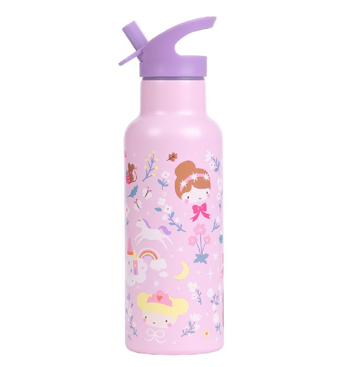 Drinkfles/thermosfles A Little Lovely Company XL RVS | Princesses