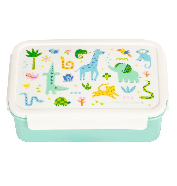 Brooddoos A Little Lovely Company Bento Lunch Box | Jungle