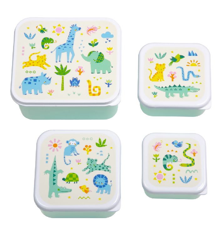 Snackdoos A Little Lovely Company Lunch & Snack Box, 4 stuk(s) | Jungle