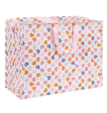 Opbergzak A Little Lovely Company Opbergtas XL | Hearts