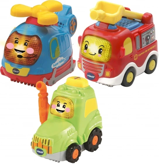 Voertuig Vtech Trio Pack Bart, Tijn en Harvey | Toet Toet Auto's