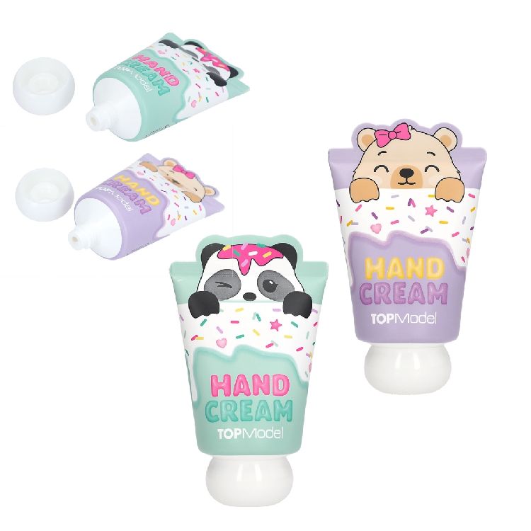 HANDCREME 1st, Topmodel, Handcreme, Candy Glam, groen met kersengeur/paars met vanillegeur, 50ml, assortiment