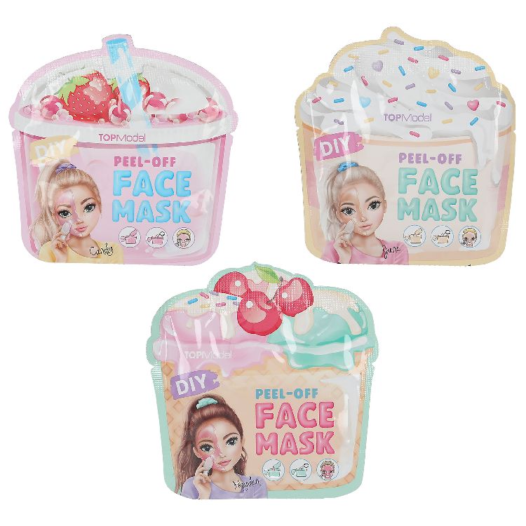 GEZICHTSMASKER 1st, Topmodel, Candy Glam, cherry/cake/strawberry, 30g, assortiment