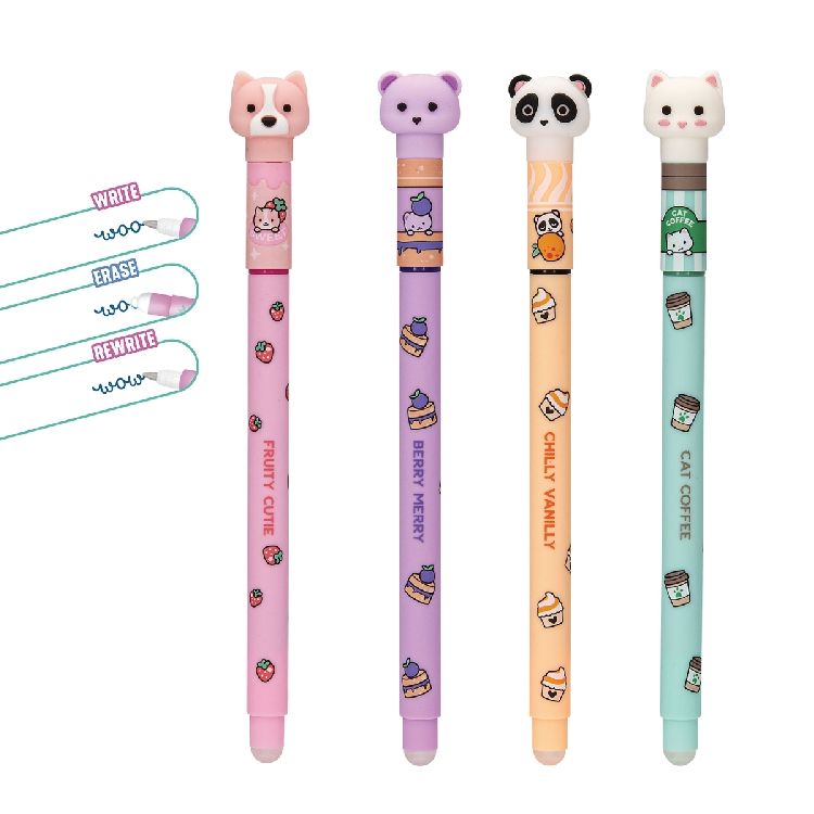BALPEN 1 st, Penfection, erasable gel pen colour buddies, Lolli Riot, roze/paars/geel/groen, assortiment