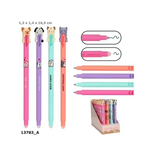 BALPEN 1 st, Penfection, Erasable Gel Pen Huggy, roze/paars/blauw/oranje, assortiment