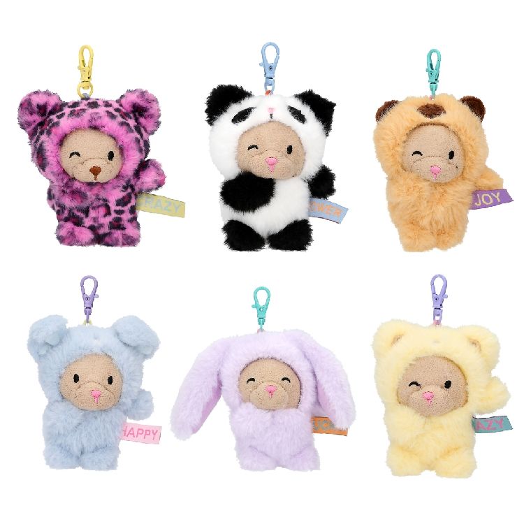 SLEUTELHANGER 1st, Penfection, Tiny Crew Doggy Plush Pendant, multikleur, assortiment