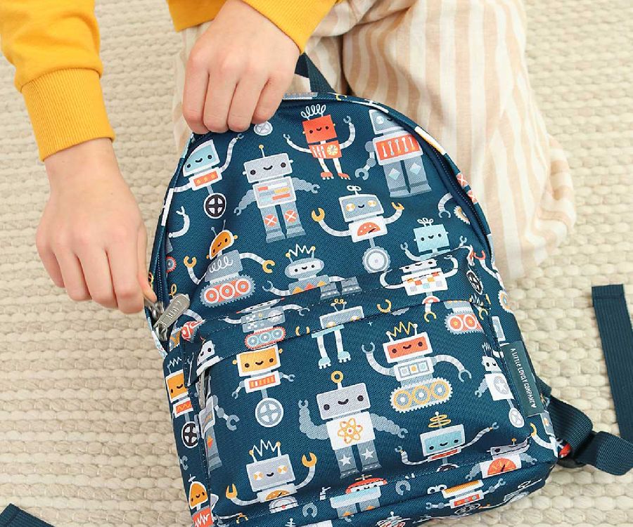 Rugzak A Little Lovely Company Little Backpack | Robots