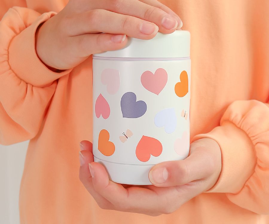 Thermos pot / food jar A Little Lovely Company Food Jar | Hearts