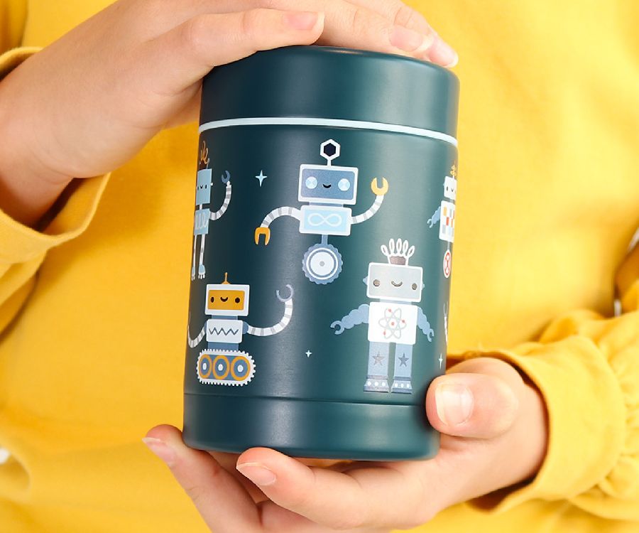 Thermos pot / food jar A Little Lovely Company Food Jar | Robots