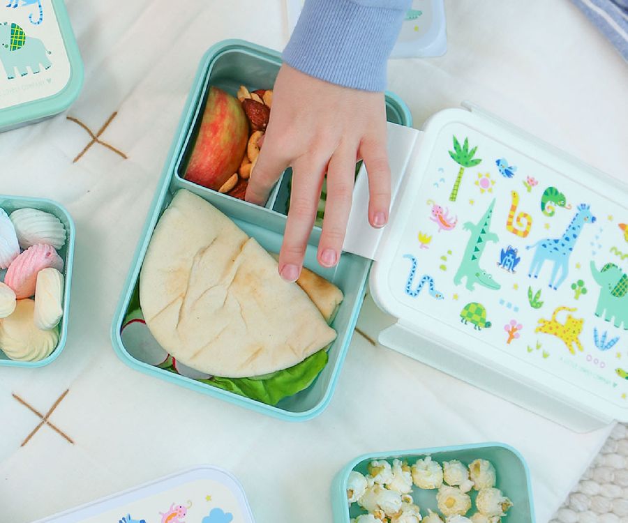 Brooddoos A Little Lovely Company Bento Lunch Box | Jungle