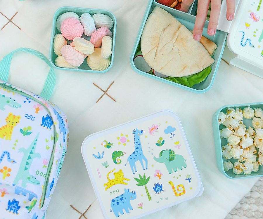 Snackdoos A Little Lovely Company Lunch & Snack Box, 4 stuk(s) | Jungle